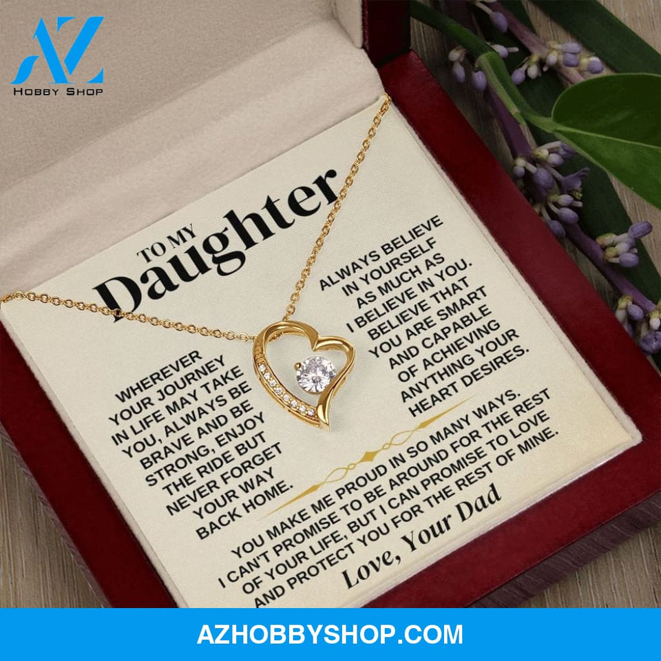 To My Daughter - Love Dad - Necklace Gift Set