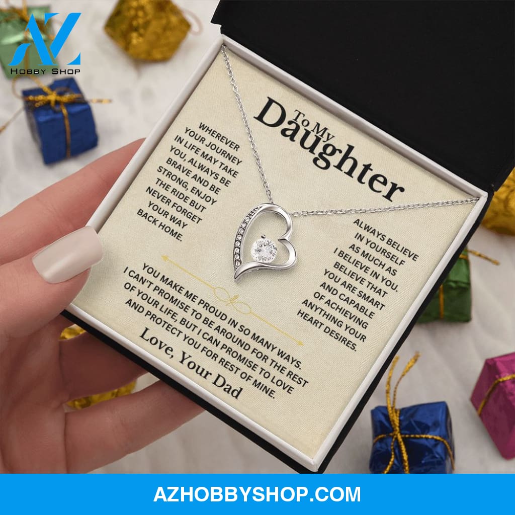 To My Daughter - Love Dad - Necklace Gift Set