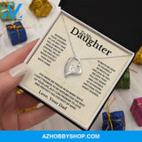 To My Daughter - Love Dad - Necklace Gift Set