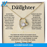 To My Daughter - Love Dad - Necklace Gift Set