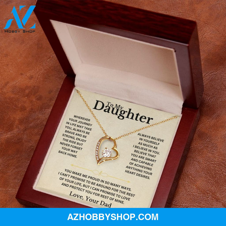 To My Daughter - Love Dad - Necklace Gift Set