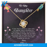 To My Daughter Love Mom Love Knot Necklace CF001