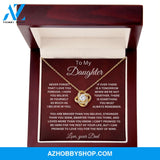 To My Daughter Love Your Dad Love Knot Necklace V6