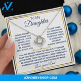 To My Daughter Love Your Dad Love Knot Necklace V8