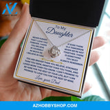 To My Daughter Love Your Dad Love Knot Necklace V8