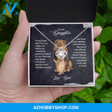 To My Daughter - Never Forget - Love Knot Necklace