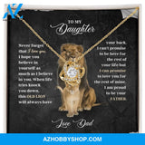 To My Daughter - Never Forget - Love Knot Necklace