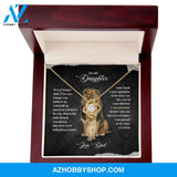 To My Daughter - Never Forget - Love Knot Necklace