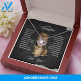 To My Daughter - Never Forget - Love Knot Necklace