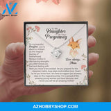 To My Daughter On Your Pregnancy Silver Necklace