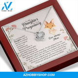 To My Daughter On Your Pregnancy Silver Necklace