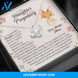 To My Daughter On Your Pregnancy Silver Necklace