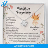 To My Daughter On Your Pregnancy Silver Necklace