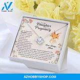 To My Daughter On Your Pregnancy Silver Necklace