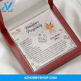 To My Daughter On Your Pregnancy Silver Necklace