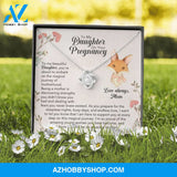 To My Daughter On Your Pregnancy Silver Necklace