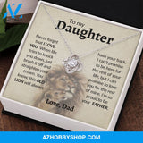To My Daughter | Proud Of You | Love Knot Necklace | Gift For Daughter From Dad