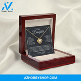 To My Daughter - Remember - Love Knot Necklace