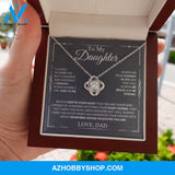 To My Daughter - Remember - Love Knot Necklace