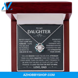 To My Daughter - Straighten Your Crown - Love Knot Necklace