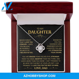 To My Daughter - Straighten Your Crown - Love Knot Necklace