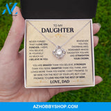 To My Daughter - Straighten Your Crown - Love Knot Necklace