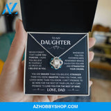 To My Daughter - Straighten Your Crown - Love Knot Necklace
