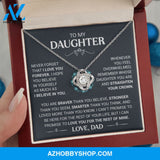 To My Daughter - Straighten Your Crown - Love Knot Necklace