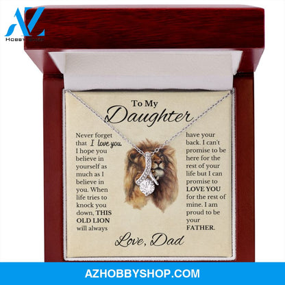 To My Daughter "This Old Lion" Necklace