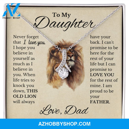 To My Daughter "This Old Lion" Necklace