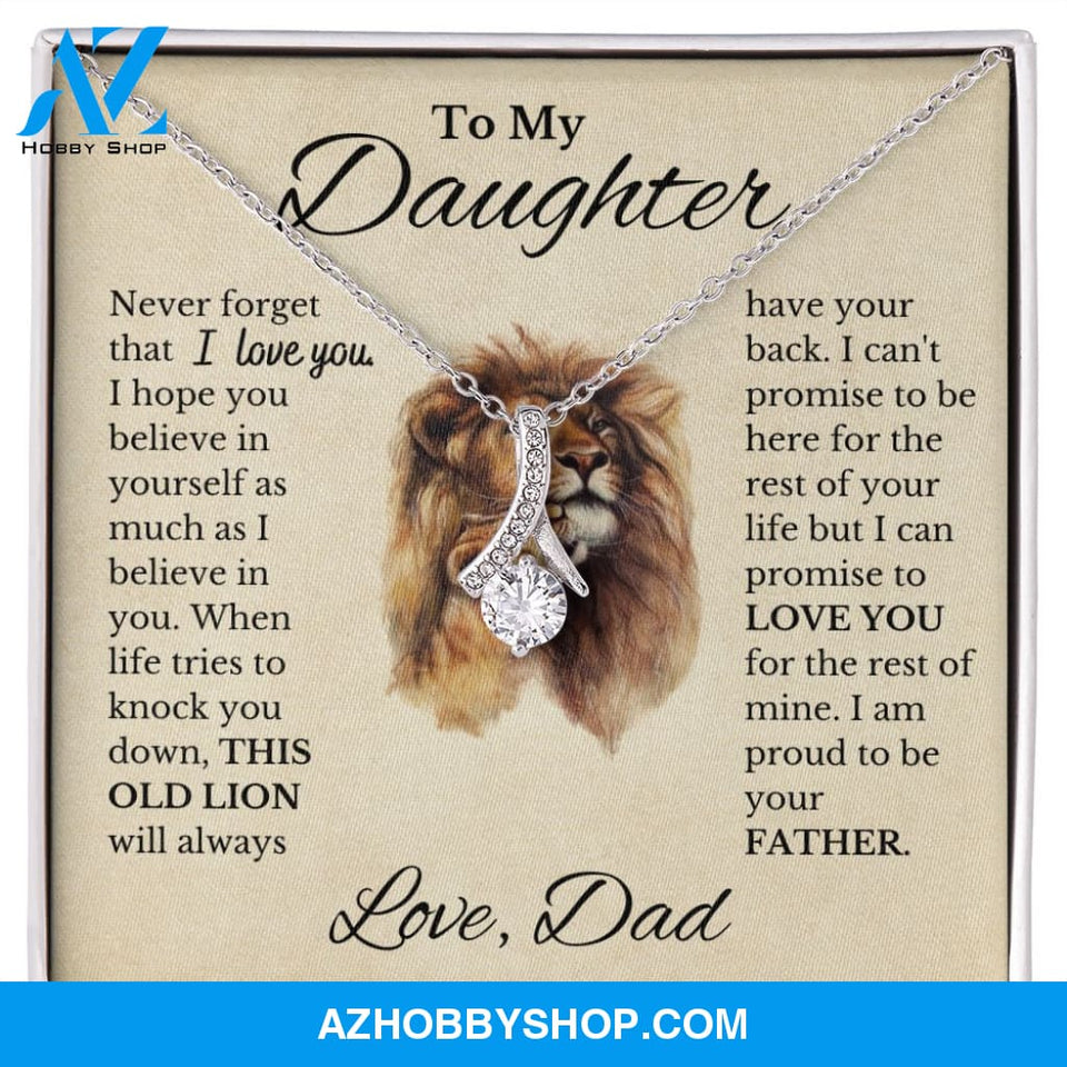 To My Daughter "This Old Lion" Necklace