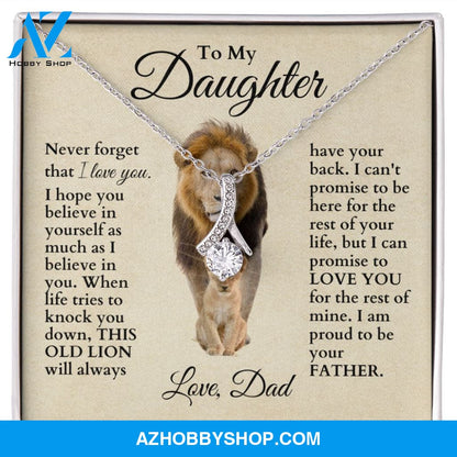 To My Daughter "This Old Lion" Necklace