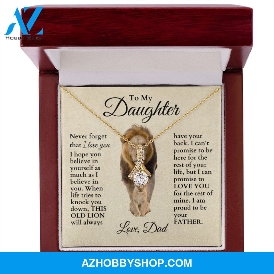 To My Daughter "This Old Lion" Necklace