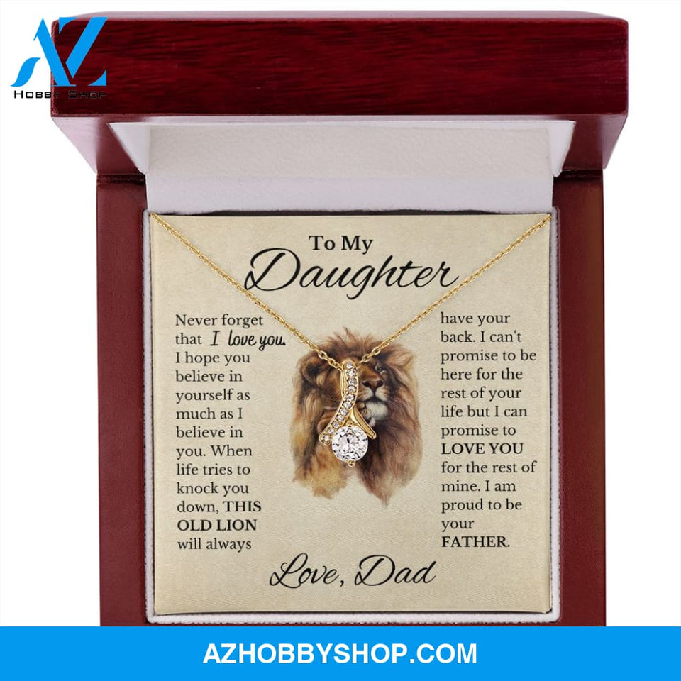 To My Daughter "This Old Lion" Necklace