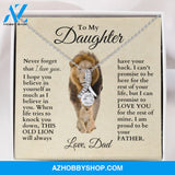 To My Daughter "This Old Lion" Necklace