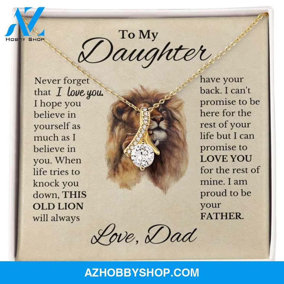 To My Daughter "This Old Lion" Necklace
