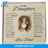 To My Daughter "This Old Lion" Necklace