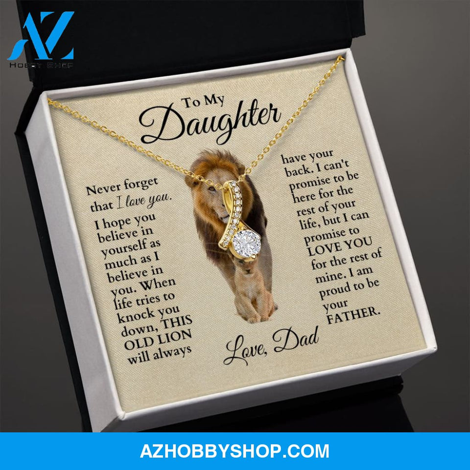 To My Daughter "This Old Lion" Necklace