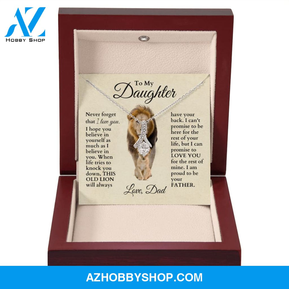 To My Daughter "This Old Lion" Necklace