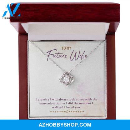 To My Future Wife Love Knot Necklace