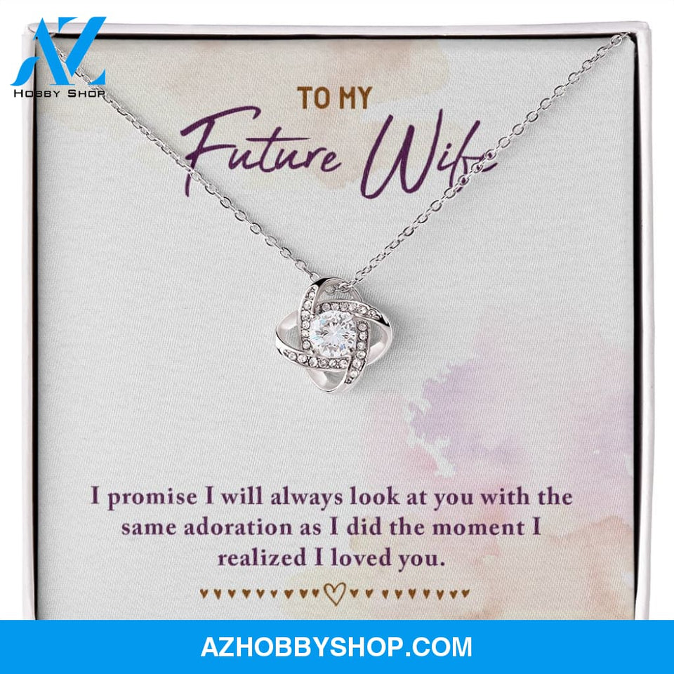 To My Future Wife Love Knot Necklace