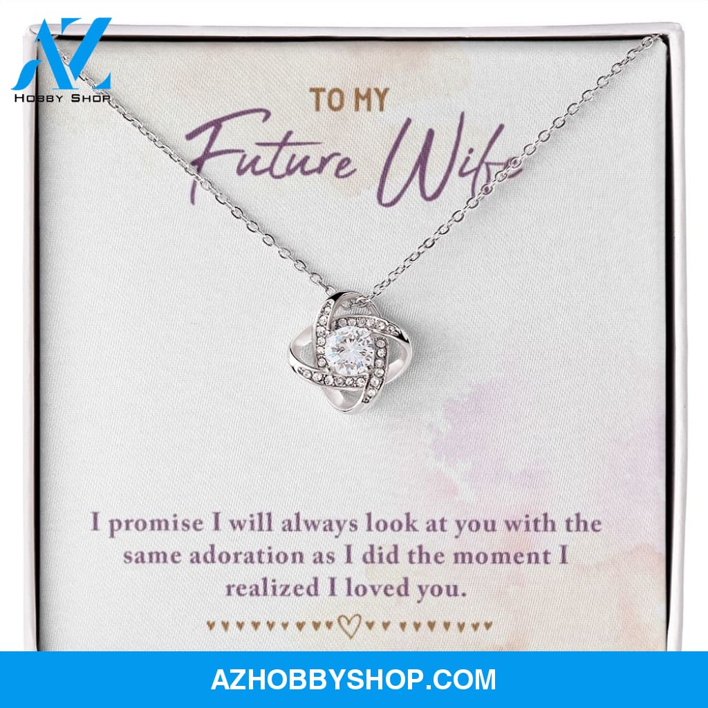 To My Future Wife Love Knot Necklace