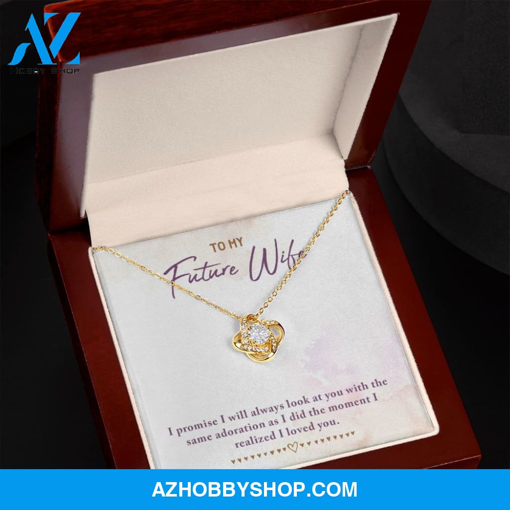 To My Future Wife Love Knot Necklace