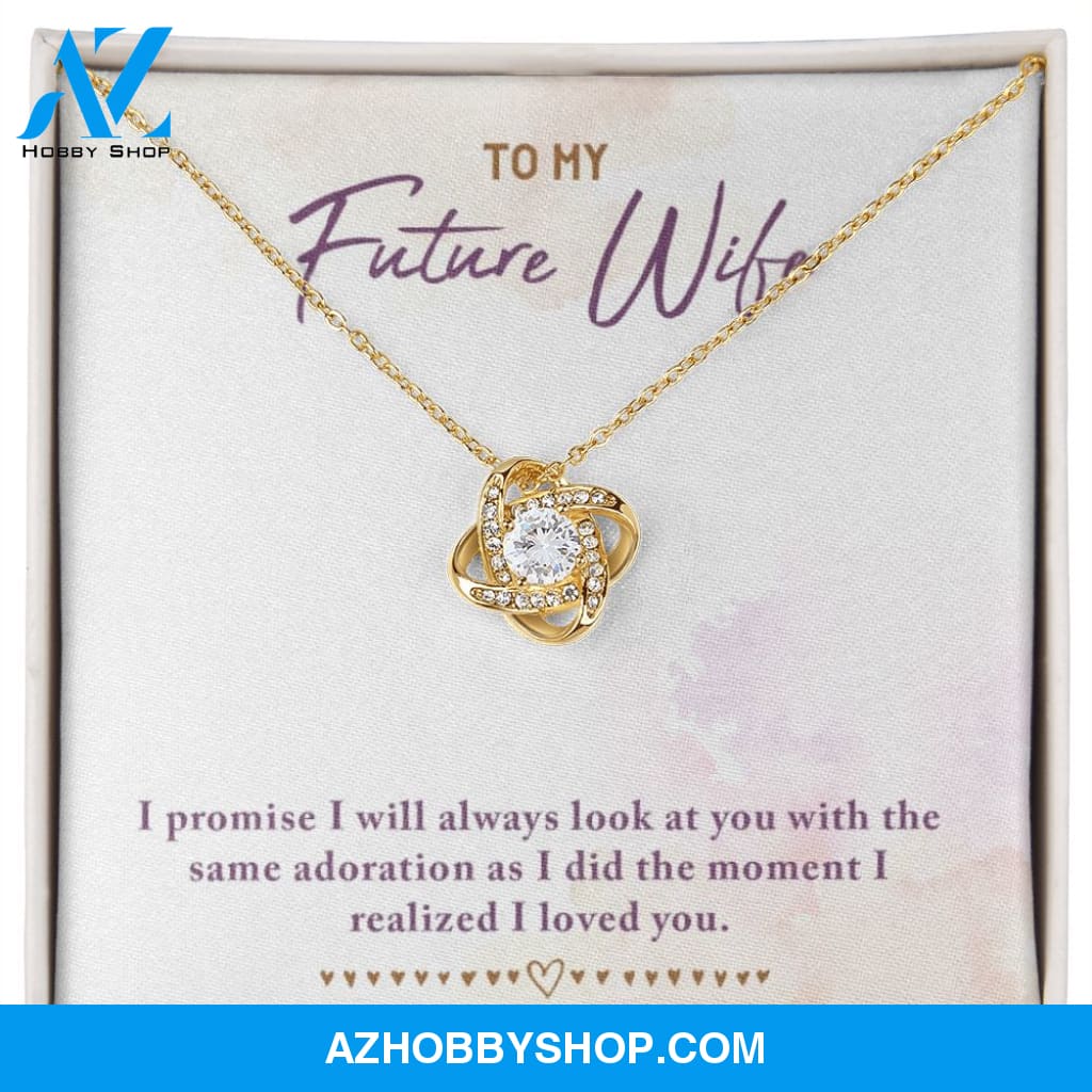 To My Future Wife Love Knot Necklace