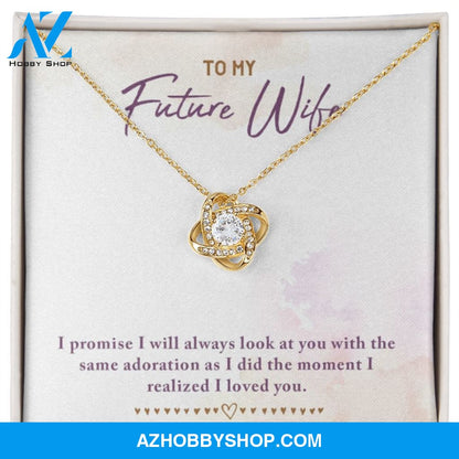To My Future Wife Love Knot Necklace