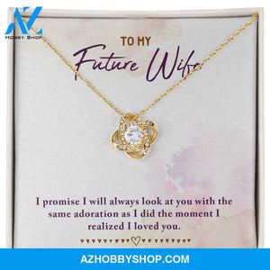 To My Future Wife Love Knot Necklace