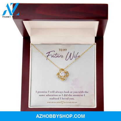 To My Future Wife Love Knot Necklace