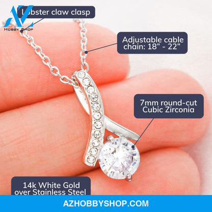 To My Future Wife - The Day I Met You - White Gold Alluring Necklace