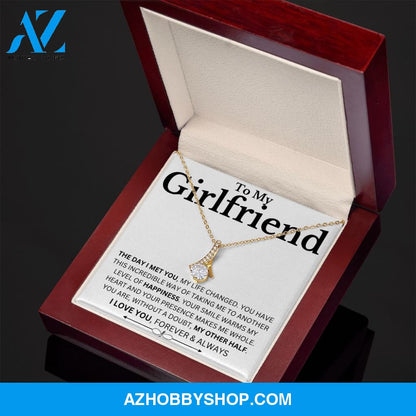 To My Girlfriend - The Day I Met You - Alluring Necklace. Meaningful necklace for girlfriend