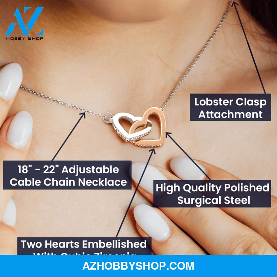 To My Goddaughter Interlocking Hearts Necklace - Jewelry for Goddaughter - Gift for Goddaughter